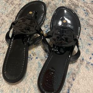 Tory Burch patent leather Miller sandals